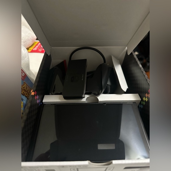 Nintendo Switch Bundle with Black and White Accessories - Picture 3 of 4